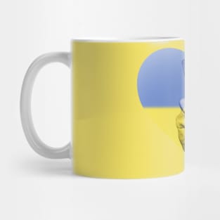 Ukrainian flag inside a heart Mug